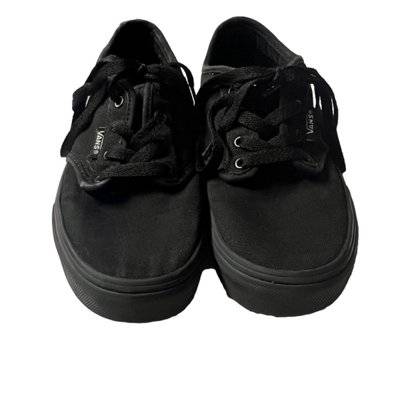 Vans Black Lace up Low top Skate shoes Youth size 2 - Picture 4 of 5